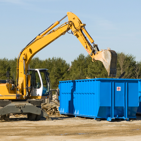 can i choose the location where the residential dumpster will be placed in Queen Creek Arizona